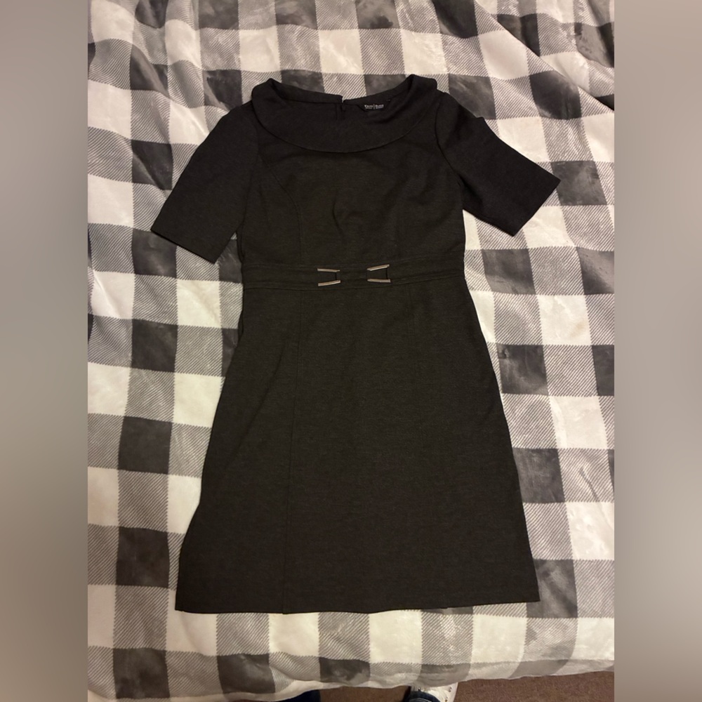 White House Black Market Charcoal Mini Dress